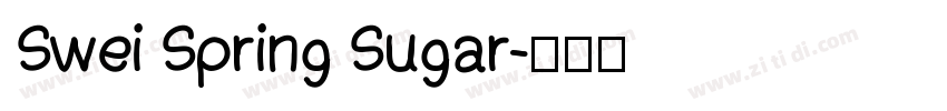 Swei Spring Sugar字体转换